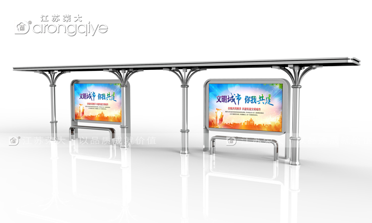 不銹鋼候車亭,重要的城市公共設施配圖一